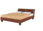 Двухспальная кровать в стиле модерн из масива ясеня Фото