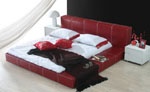 Кожаная кровать Маттео от фабрики мебели Roberto Pollini Фото
