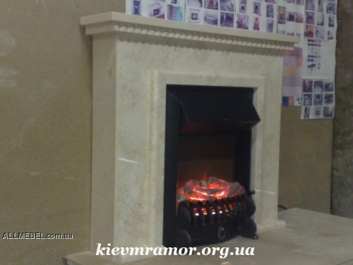 Мраморные камины и порталы из мрамора с электротопкой - 6000-8000грн!! Камины Киев ЧП Матюшенко Мрамор-изделия, обработка, реставрация, продажа каминов продажа, купить, цена 