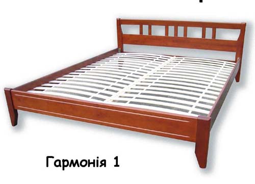 Кровать двухместная ГАРМОНИЯ-1  – натуральное дерево. Кровати Киев Бронт-Киев Мебельная компания продажа, купить, цена ALLMEB