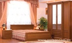 Кровать Соната  - 1750х2100. Материал - МДФ. Цвет - каштан. Фото