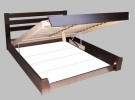 Кровать двухместная серия СЕЛЕНА 1600 – деревянная с подъемным механиз Фото